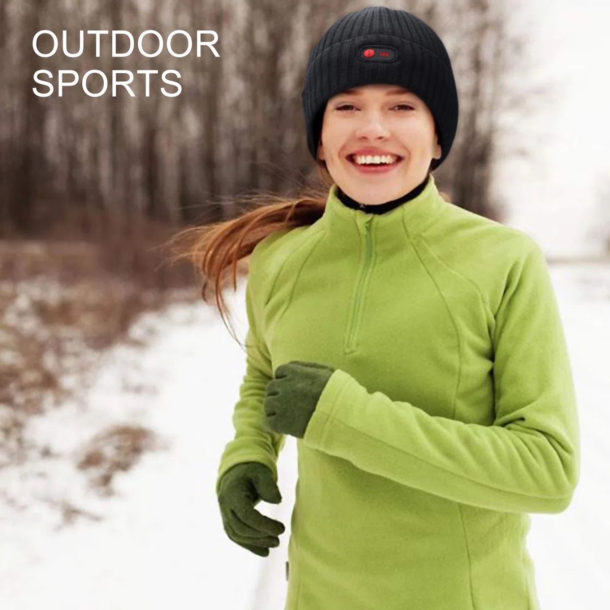 Svpro Gorro calentado con batería recargable de 7,4 V, batería de polímero de litio que dura hasta 3-7 horas, gorro eléctrico calentable para mujeres y hombres, gorro calefactor