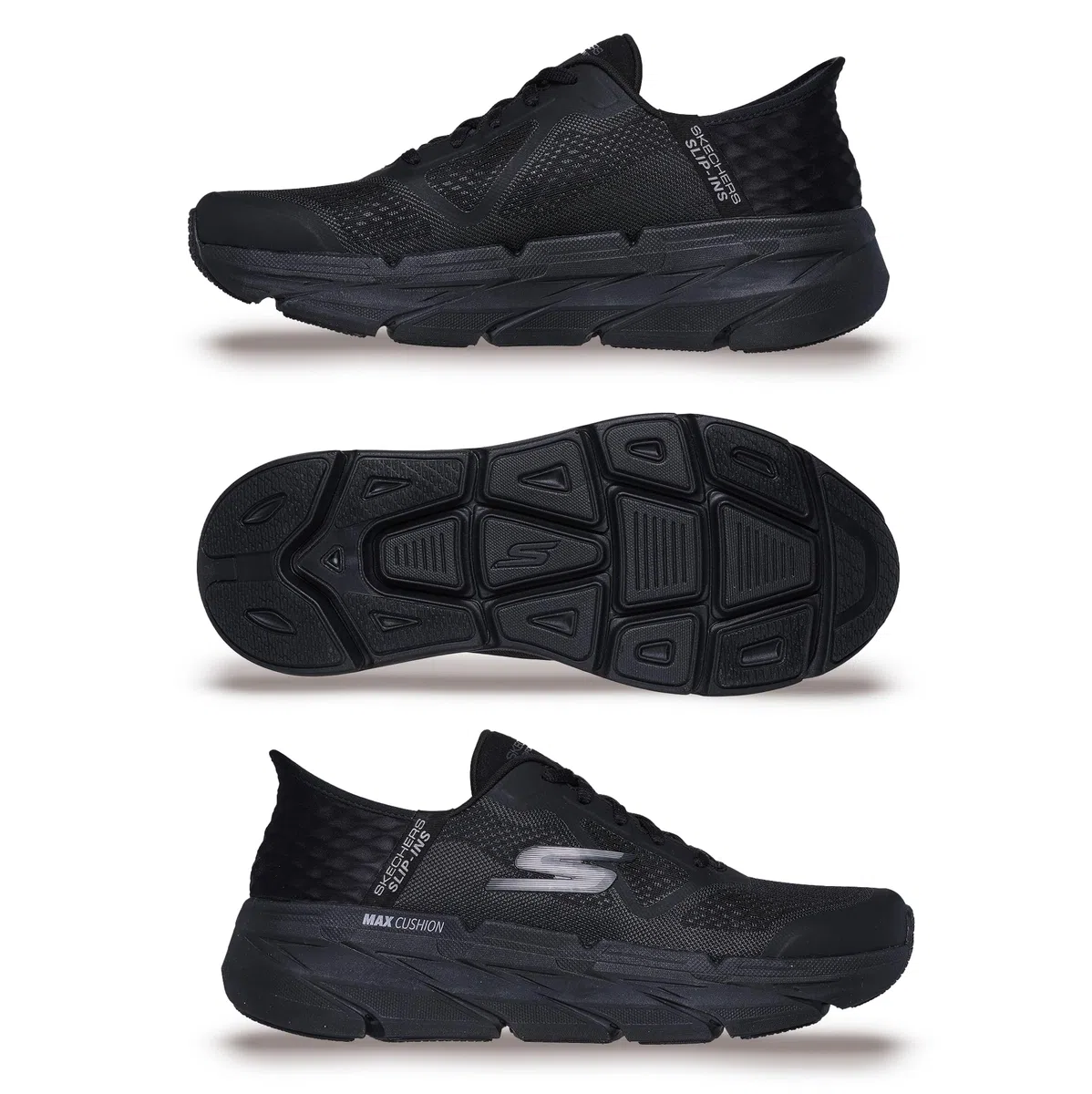 Skechers MAX Cushioning Slip-ins – Zapatillas de Entrenamiento Atlético para Caminar con Espuma Viscoelástica ZapatillasHombre