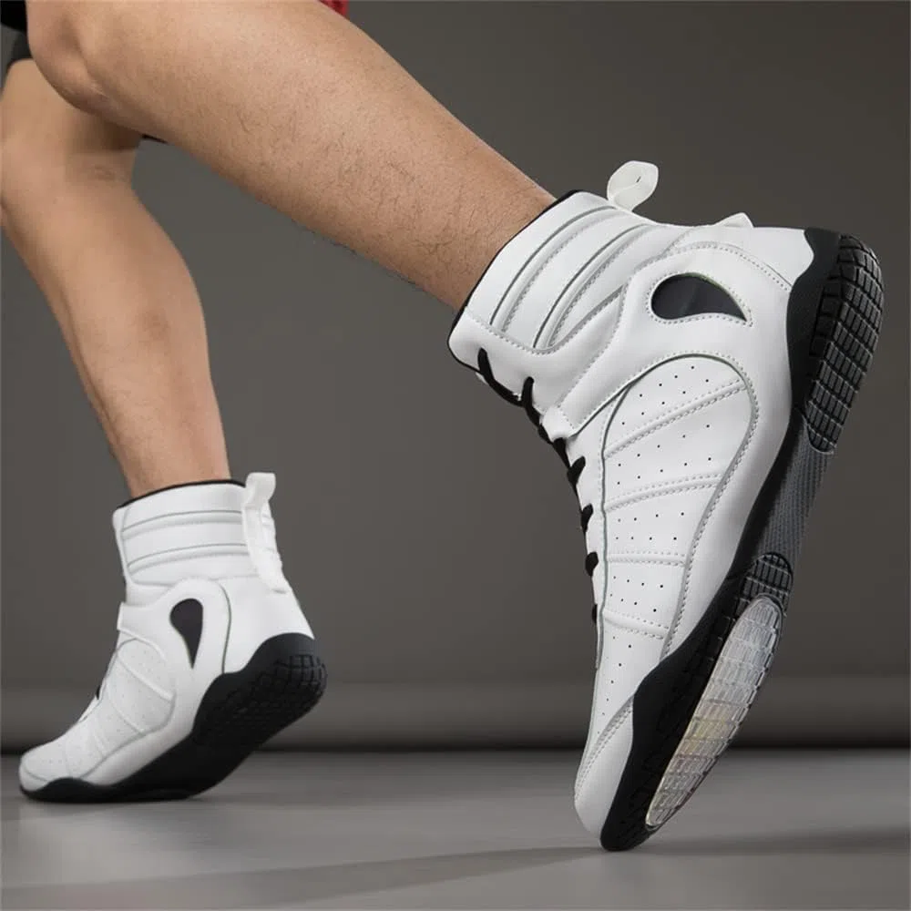 Botas De Boxeo para Hombre Y Mujer, Boxeadores De Moda, Zapatillas De Deporte, Cuero Transpirable, Combate, Lucha Libre, Zapatos De Fitness