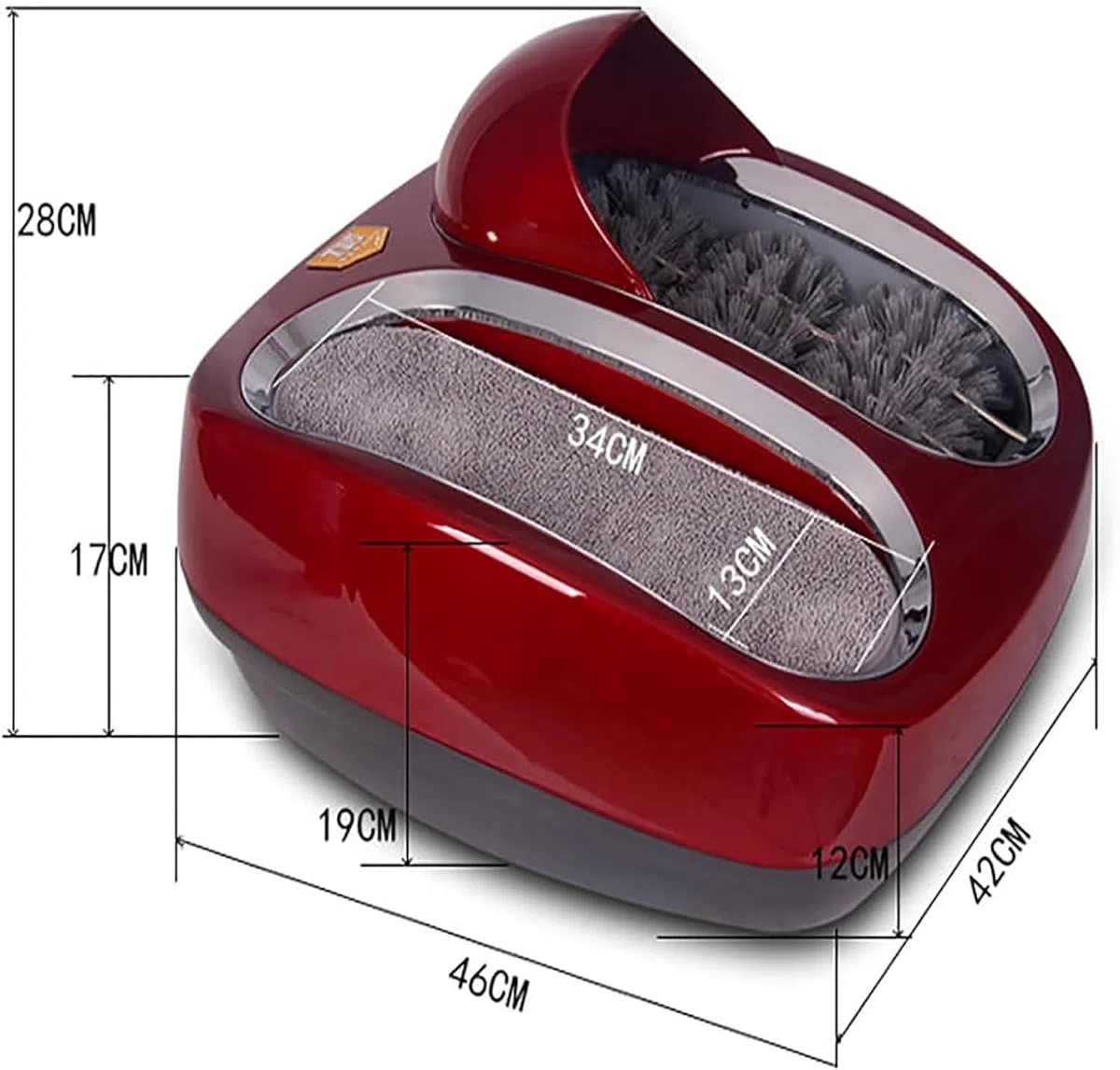 Máquina automática de cepillado de suela de zapatos, limpiador superior y suela, sensor activado, para el hogar, negocios, hotel, aeropuerto