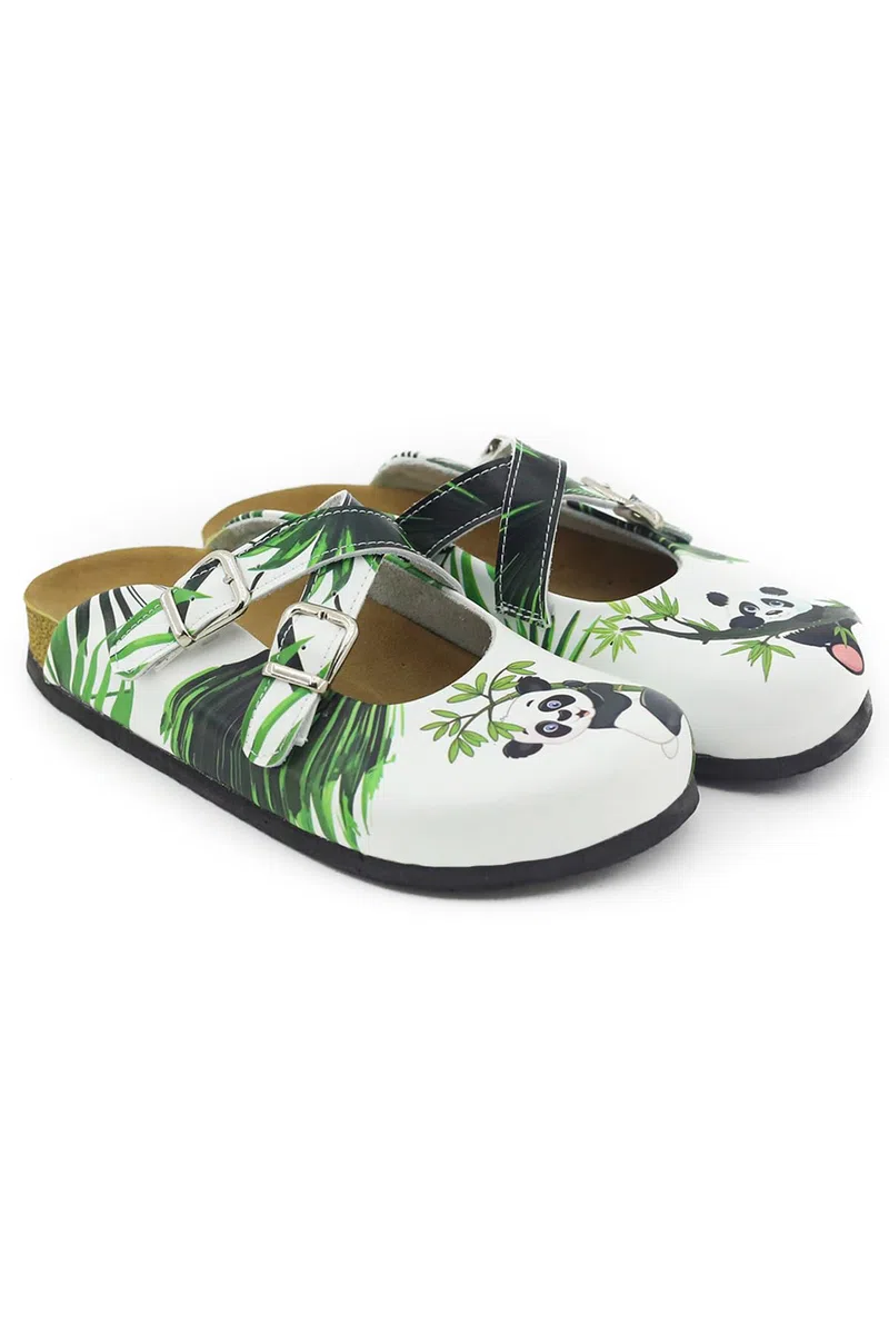 Terlik Sabo Suela de Corcho ST170 Zuecos de Cuero Mules Zapatillas Zapatos Sabot, Mujer