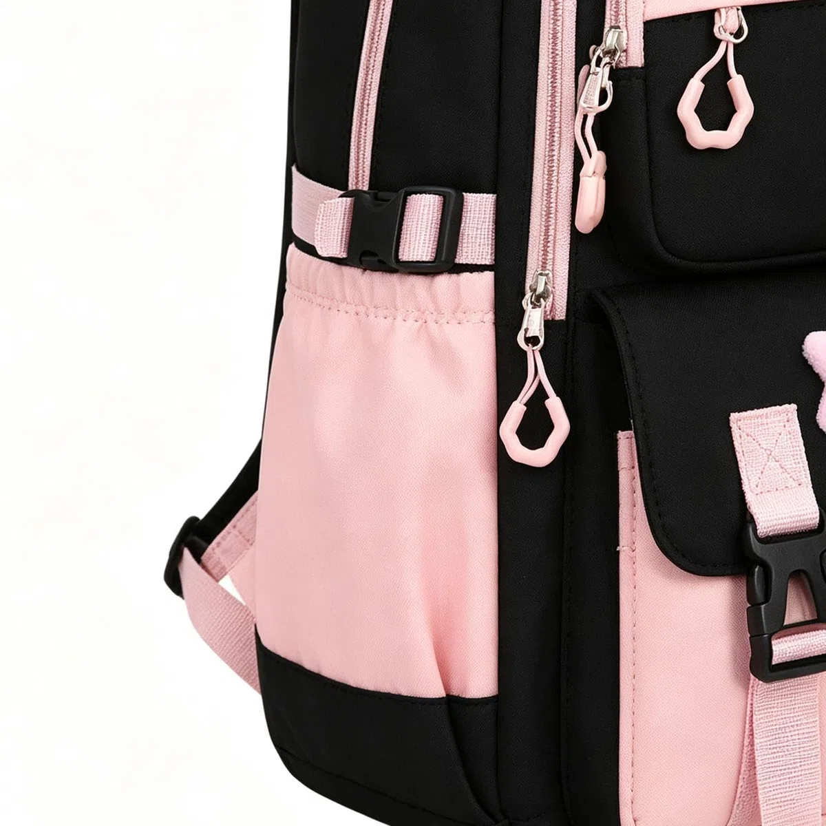 Mochila para niña con con estuche para lápices, diseño de estrella, 3 piezas, Rosa., Siehe Beschreibung, Ver descripción | Bolsa de viaje para estudiantes, cartera, artículos de papelería, ropa, al aire libre, viajes y viajes