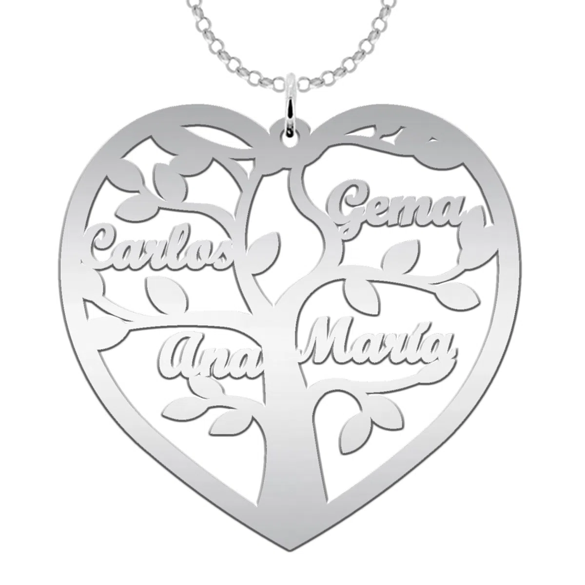 Collar Personalizado Árbol de la Vida - Joyería Personalizada para Mujer - Regalo Perfecto para Celebrar Familia