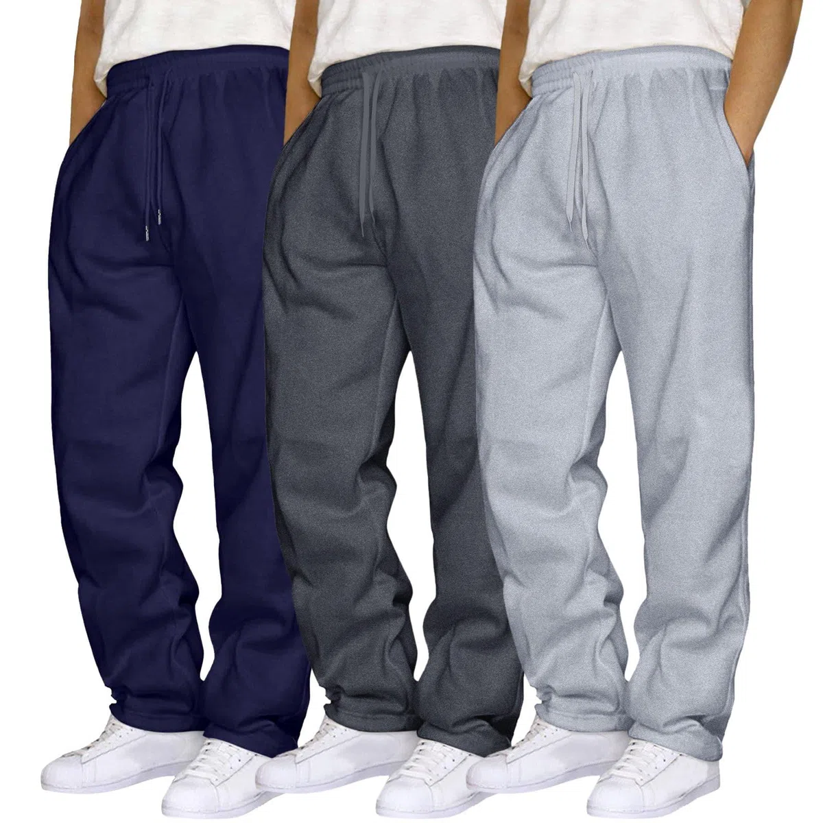 Pantalón Jogger Hombre Pantalónes Chandal Hombres Jogger Pantalonses Deportivos con Bolsillo Forrado con Felpa Cintura Elástica De Treino Gimnasio Chinos Bolsillos