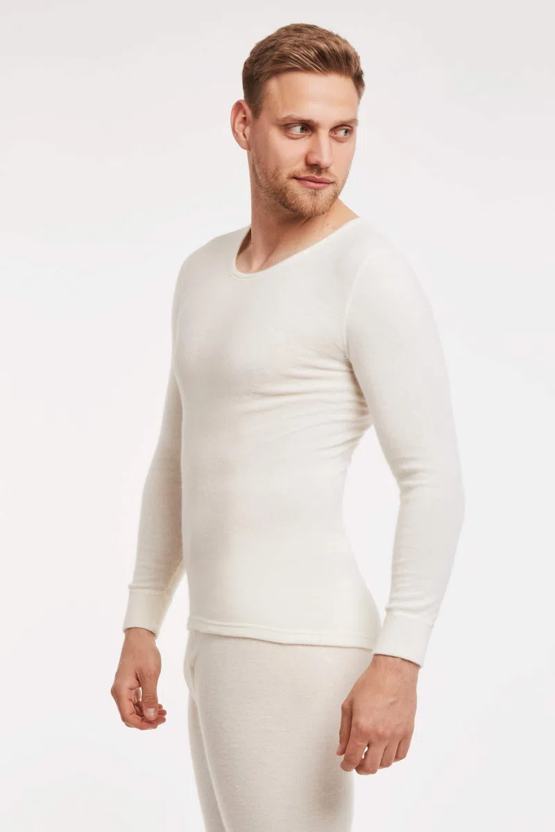 Medima Camisa de manga larga para hombre - Angora 20