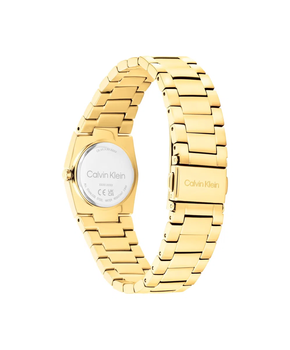 Calvin Klein Reloj De Movimiento De Cuarzo De Dos Manecillas para Mujer Collectión CK Unite con Correa de Acero Inoxidable - Disponible en versión Oro o Plata