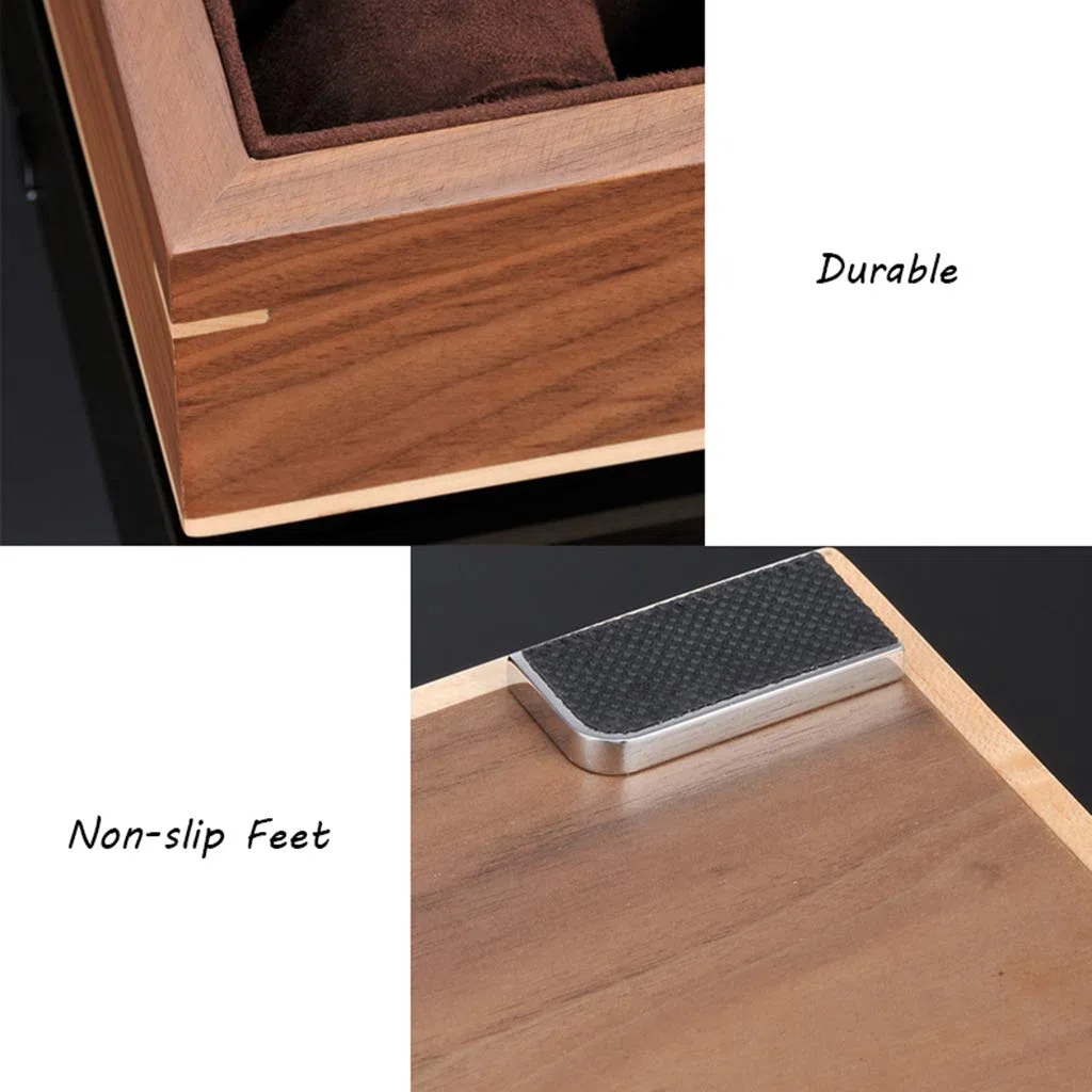 Caja para Relojes de Hombre, Organizador de exhibición de Madera con 10 Compartimentos, Estuche de Almacenamiento para Joyas y Pulseras de Mujer con Cerradura metálica.