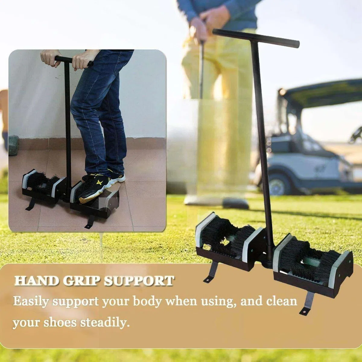 Cepillo Limpiador De Botas Para Exteriores, Cepillo Para Botas Para Suelo, Elimina Hasta El 98,6 % De Las Manchas Con Cepillo Doble De Doble Cara, Ideal Para Granjas, Jardines, Obras, Campos De Golf