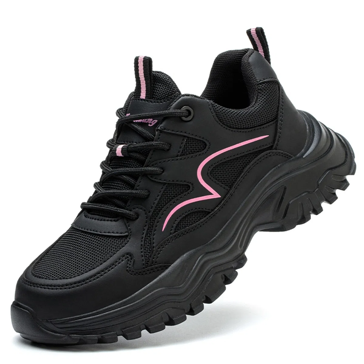 Zapatillas Deportivas Mujer Running, Zapatillas Casual Mujer Deportivos, Botas Trabajo ProteccióN Laboral con Suela Gruesa Terciopelo con Cordones Malla Moda Zapatos Barefoot Shoes Shoes Deportivos