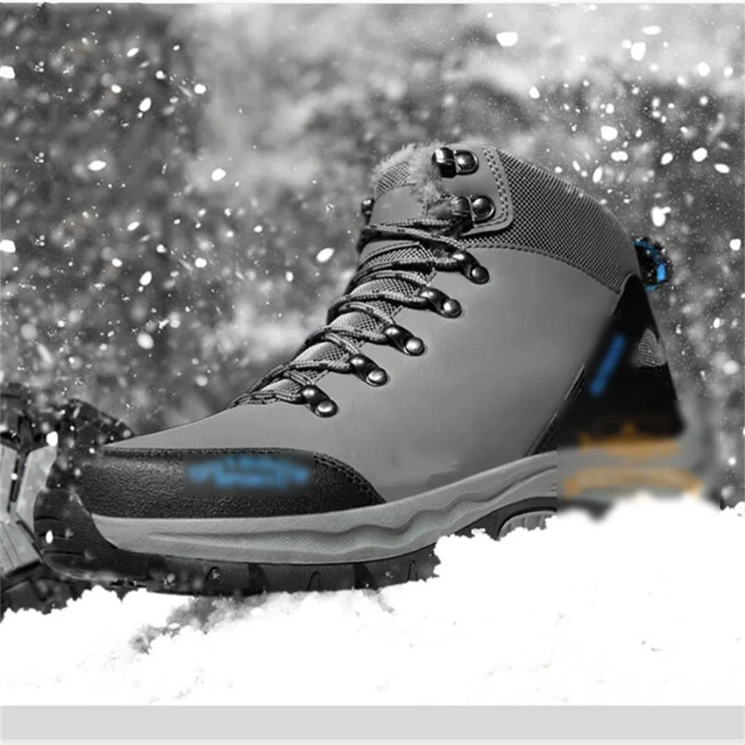 Zapatos de pesca de invierno más terciopelo cálido transpirable antideslizante botas de nieve deporte al aire libre camping senderismo pesca zapatos