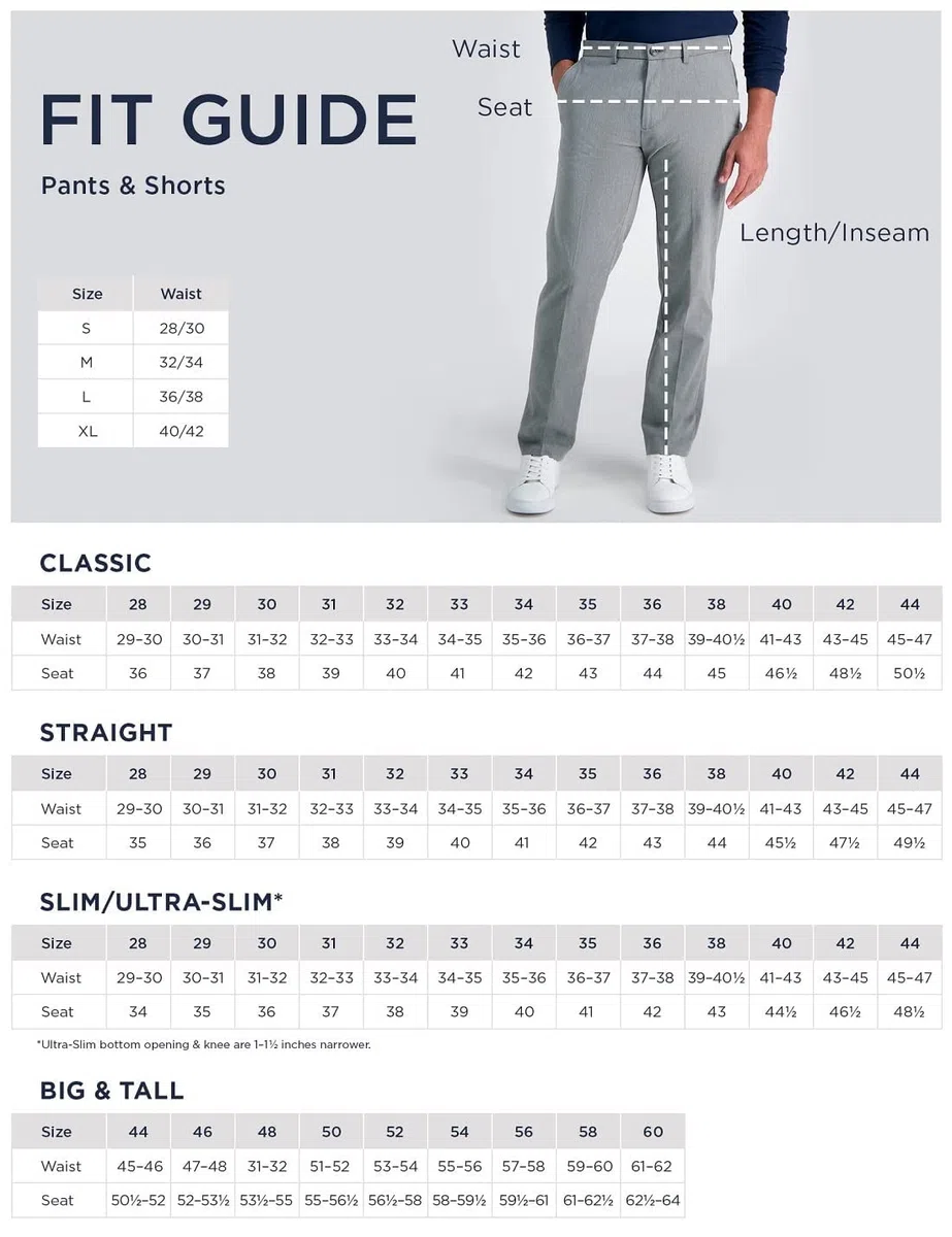 Haggar Cool 18 Pro Classic Fit Flat Front Pant-Regular Y Big & Tall - Pantalones Hombre