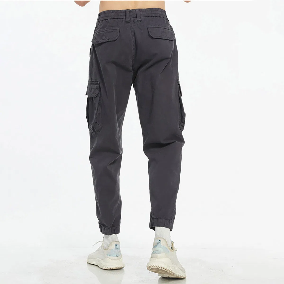 Pantalones de trabajo tipo cargo para hombre, tácticos, con bolsillos, ropa de trabajo, pantalones chinos elásticos, ajuste regular, pantalones casuales para exteriores, pantalones deportivos de