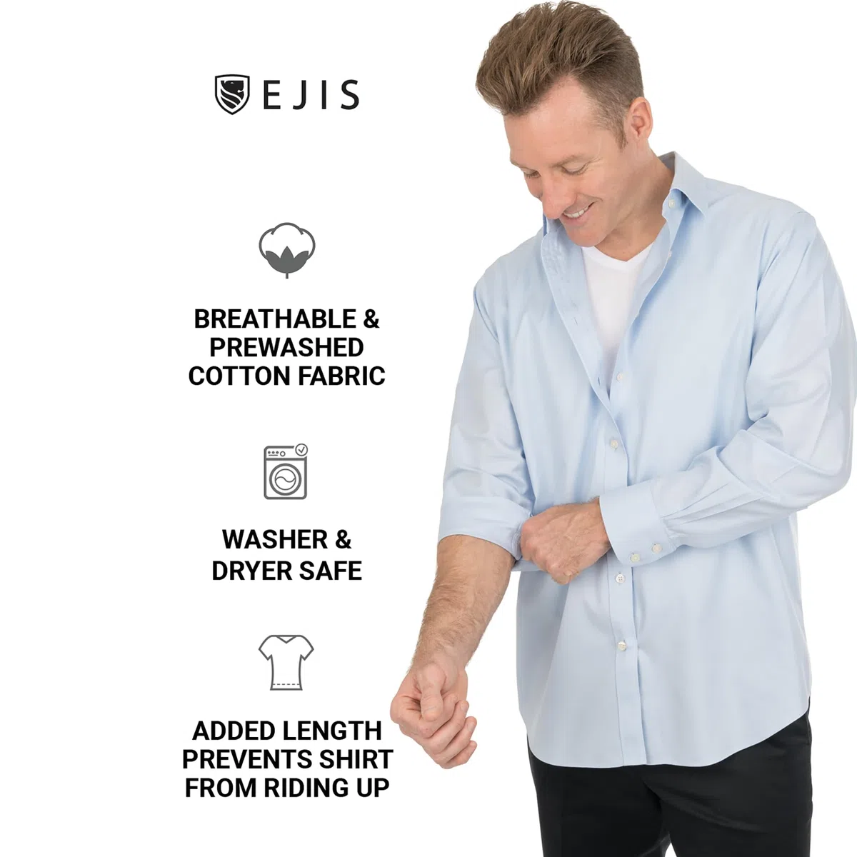 Camiseta Interior de Hombre a Prueba de Sudor Eji, Cuello de Pico, Plata antiolor, algodón, Almohadillas para el Sudor