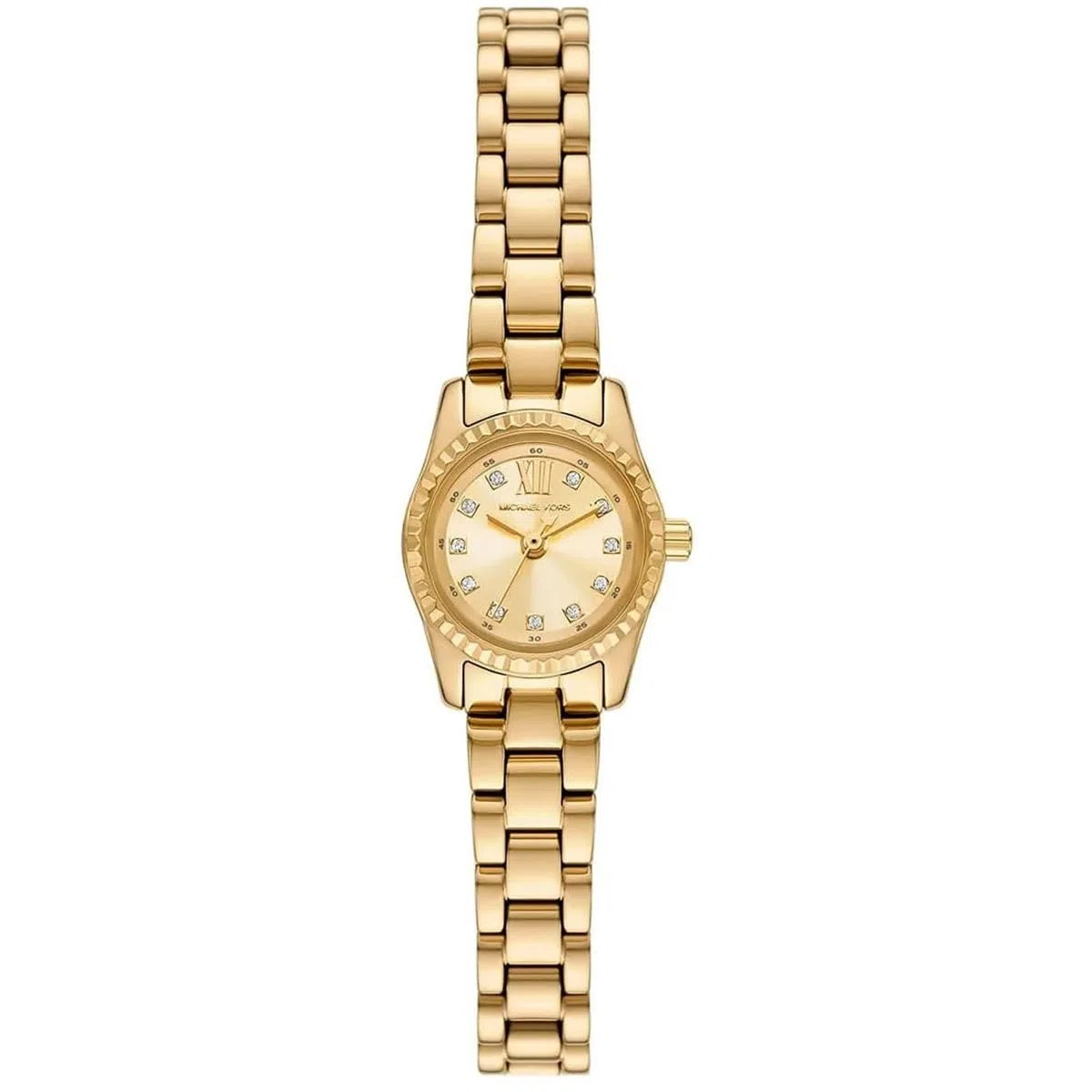 Michael Kors Reloj Lexington para Mujer, Movimiento de Cuarzo de Tres Agujas de 19 mm con Correa de Acero Inoxidable o Piel