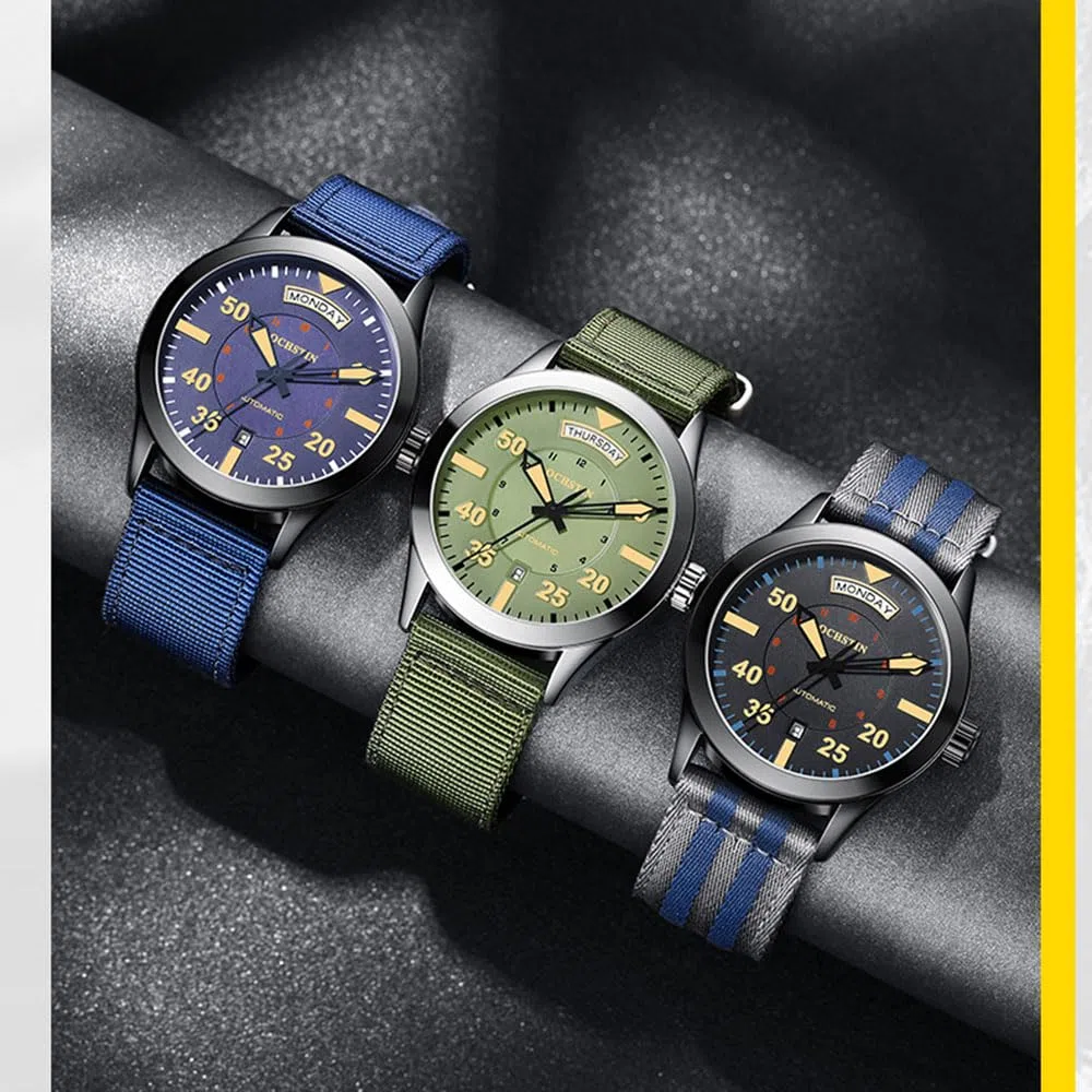 Reloj De Piloto, Relojes Automático Para Hombre, Reloj Mecánico Militar
