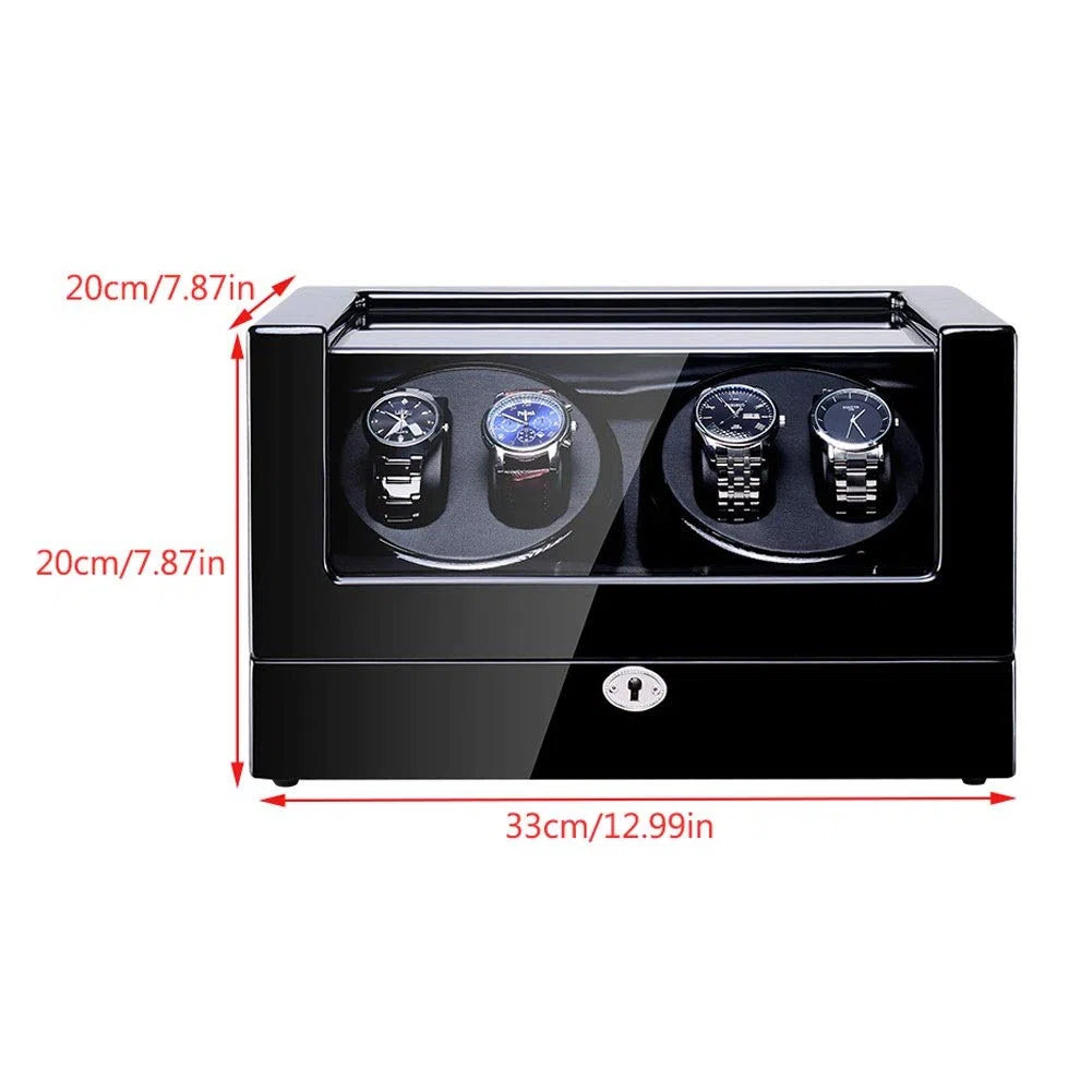 Caja para Enrollar Relojes, Luz Led, 5 Modos De Rotación, Caja Expositora para Relojes Mecánicos Automáticos - Disponible En 5 Estilos. Caja Expositora para Enrollar Relo,