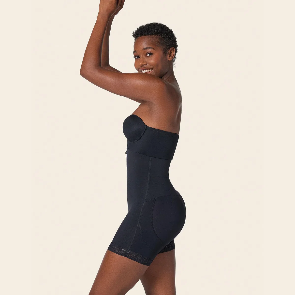 Leonisa Body Short Moldeador Reductor para Mujer - Fajas Colombianas Busto Libre