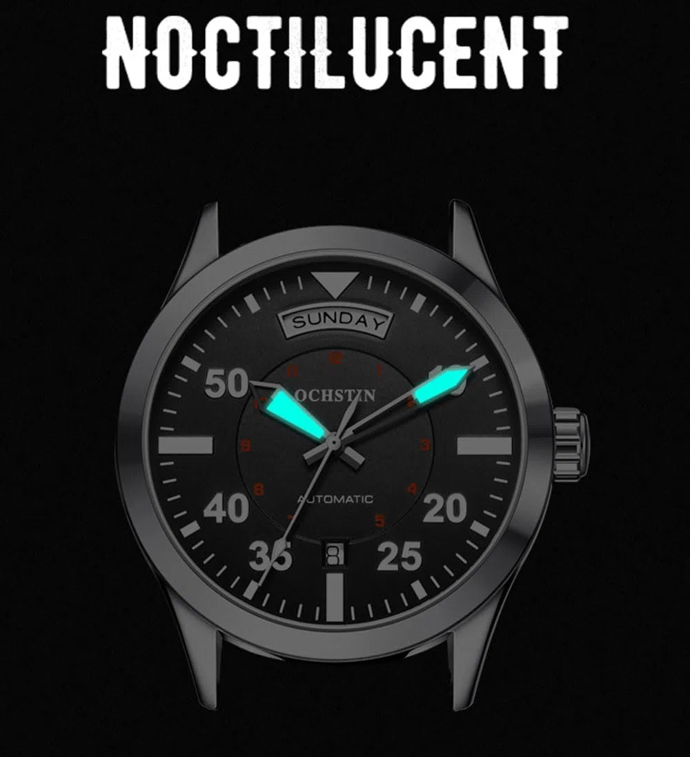 Reloj De Piloto, Relojes Automático Para Hombre, Reloj Mecánico Militar