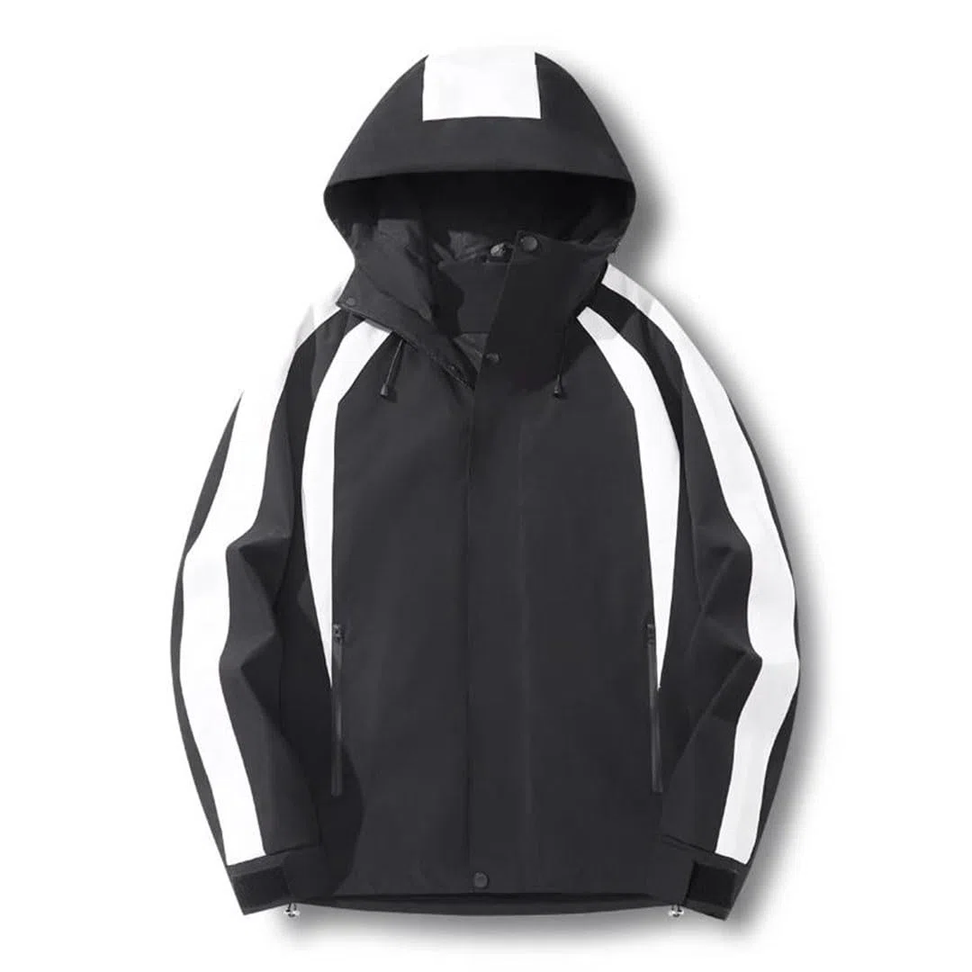 Ropa deportiva de montañismo para hombre, color sólido, para ocio, resistente al viento, transpirable, chaqueta de aventura