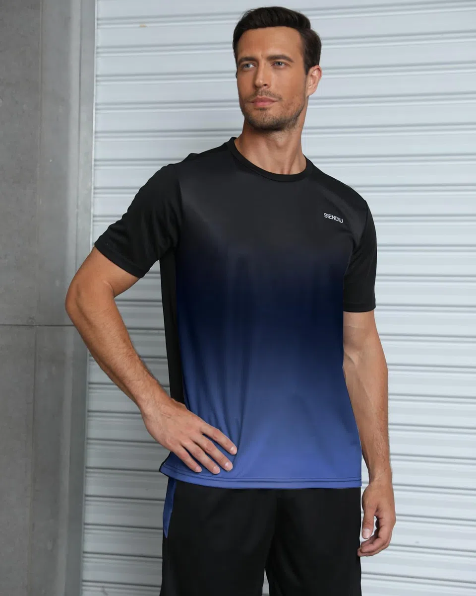 Conjunto de entrenamiento para hombre, ropa atlética, camisetas de fútbol, pantalones cortos, paquete de 3 unidades, baloncesto, correr, gimnasio, fútbol, trajes de verano