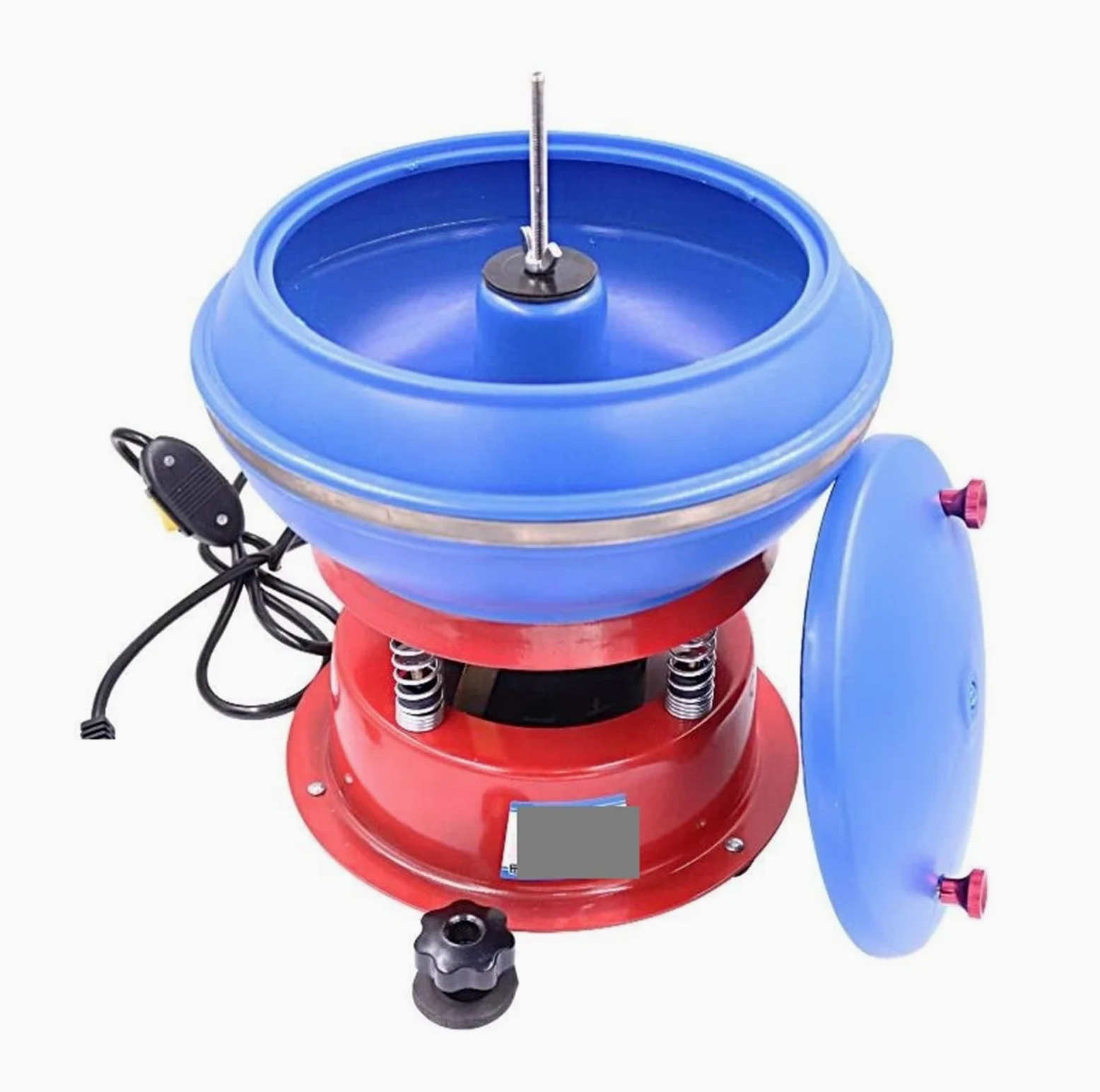 Pulidora de rocas, máquina pulidora vibratoria de joyería con kit de piedra de tambor, limpiador ultrasónico para piedras preciosas
