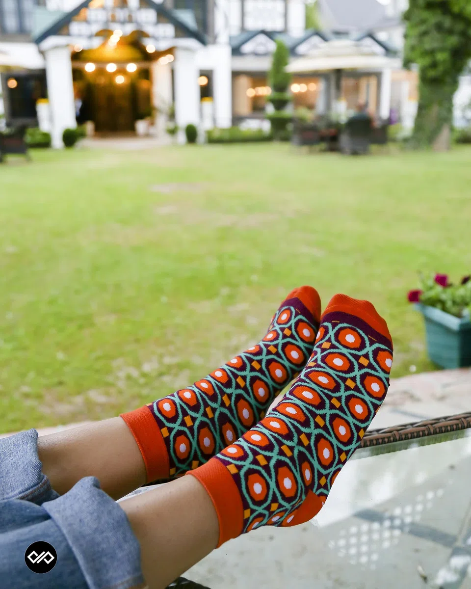 DYNAMOCKS Calcetines de algodón peinado para hombre y mujer (paquete de 4) (multicolor, talla única)