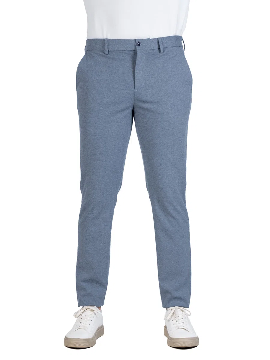 The Pant Project Pantalones casuales elásticos de lujo para hombre | Elegantes pantalones ajustados para hombre para oficina o fiesta | Pantalones de vestir de moda para hombre con cintura expandible