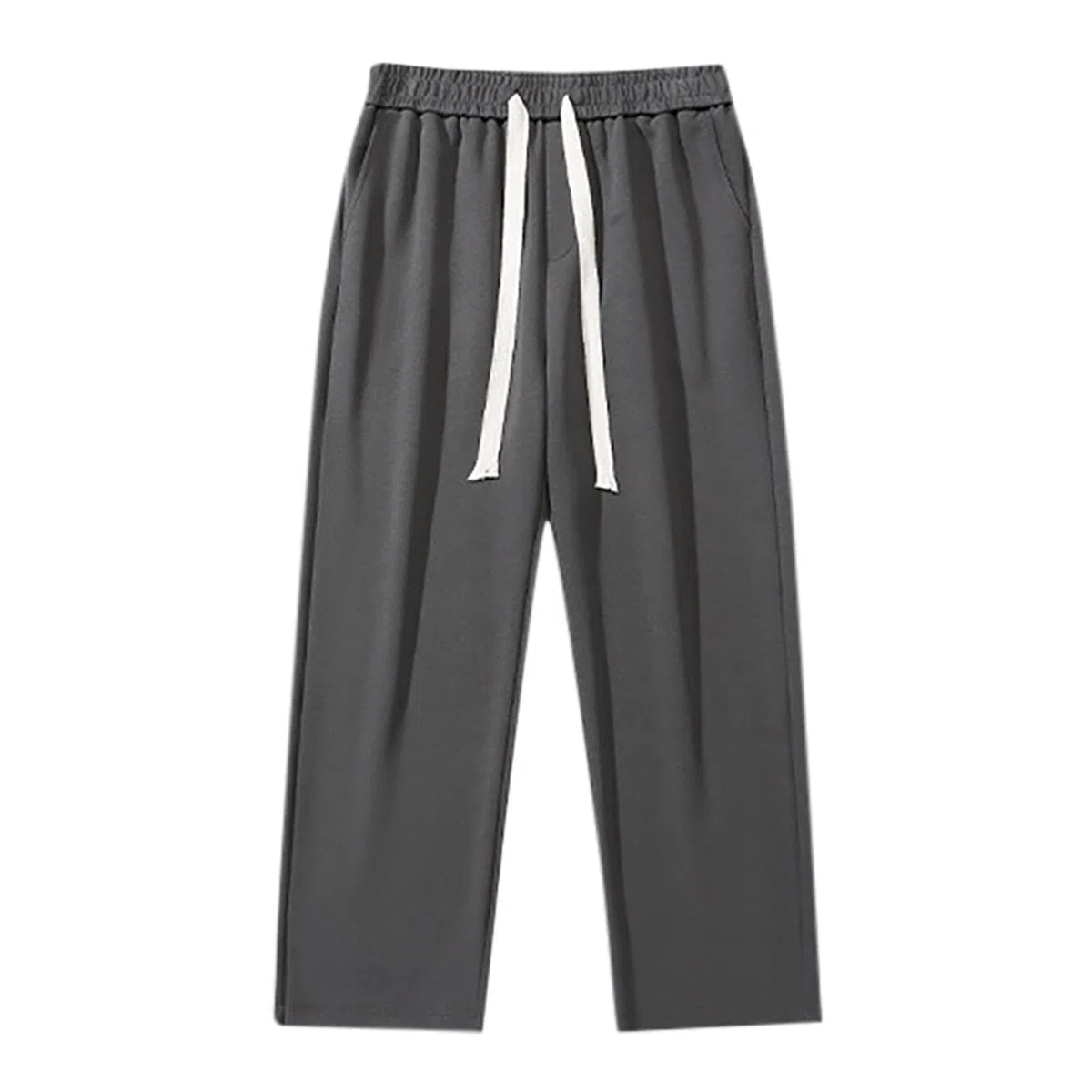 Pantalon Chandal Ancho Hombre,Pantalones Deportivos Casuales De Pierna Ancha Y Rectos De Polar Holgados De Color SóLido para Hombre