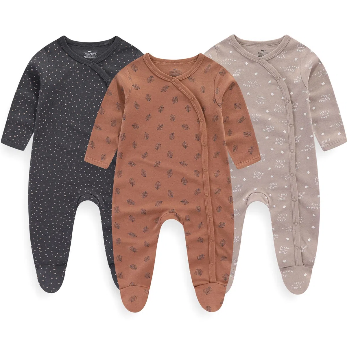 Ruliby - Juego de regalo de ropa de algodón para recién nacidos, unisex, ropa y accesorios esenciales para recién nacidos, artículos esenciales para recién nacidos