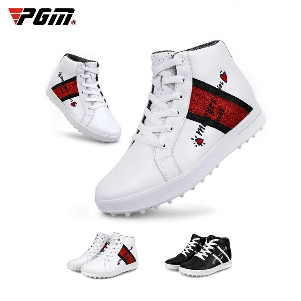 Zapatos de Golf de Tacón Alto para Mujeres y Niñas, Zapatos de Golf Impermeables sin Pinchos Brillo para Las Niñas