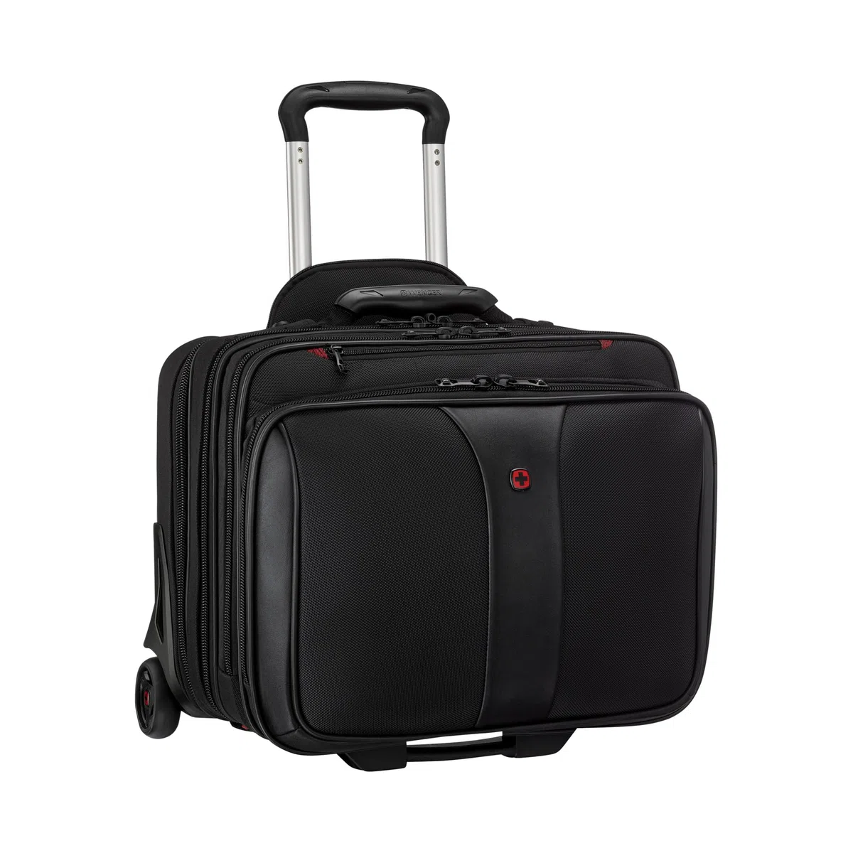 Wenger Patriot Maletín de 2 Piezas para portátil de hasta 17 Pulgadas, Funda extraíble para portátil de 15,6 Pulgadas, 25 l, Mujer Hombre, Oficina Viajes Negocios, Negro, 600662