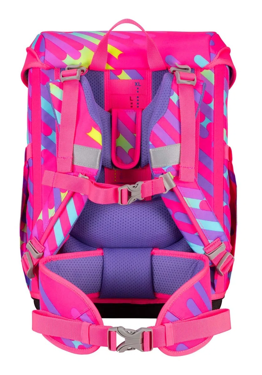 DerDieDas ErgoFlex Easy Exklusiv Neon Schulranzenset 5-Teilig Punkie