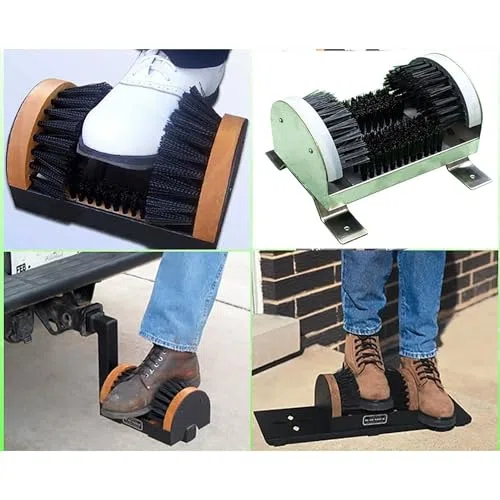 Cepillo de limpieza de botas de cerdas rígidas, elimina la suciedad y la nieve de las suelas, ideal para canchas, jardines, hogar y uso al aire libre
