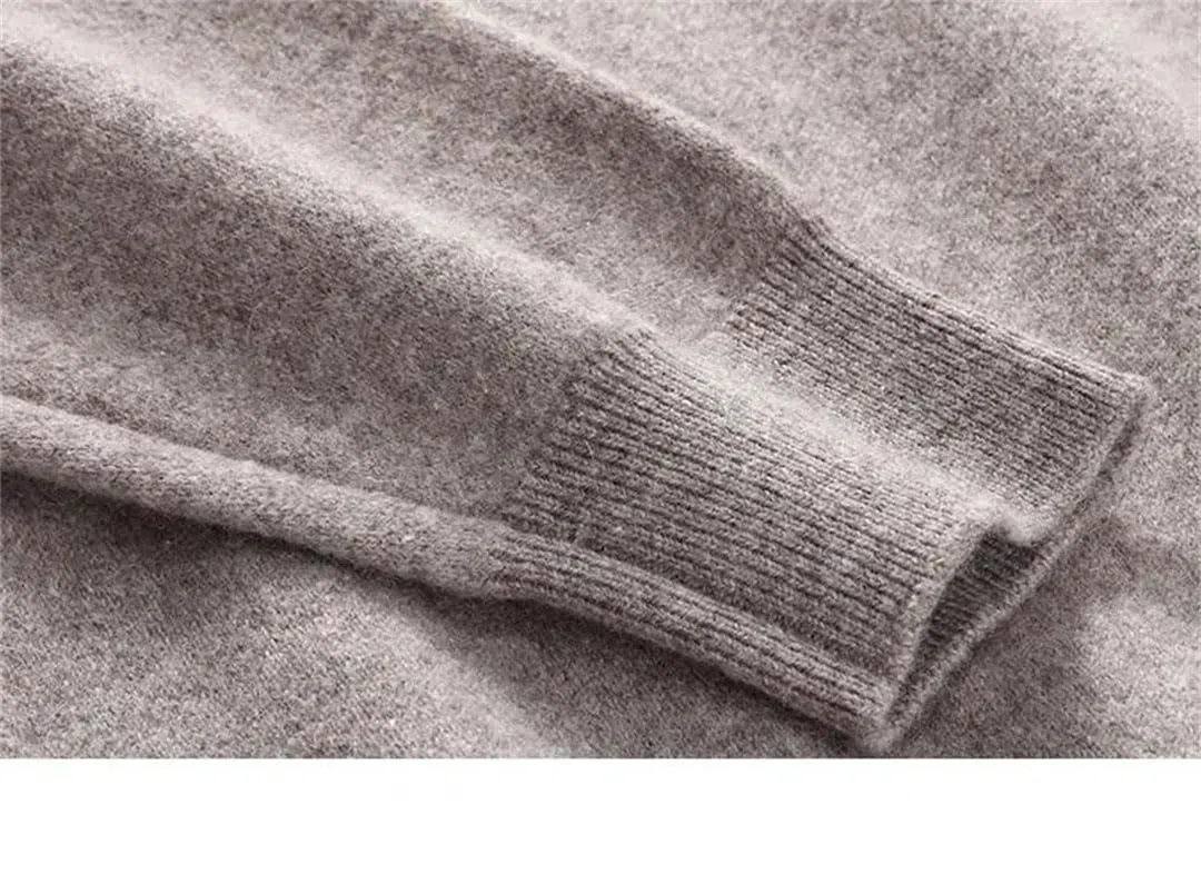 Vogrtcc Suéter Casual De Punto De Cachemira con Cuello En V para Hombre Talla Grande