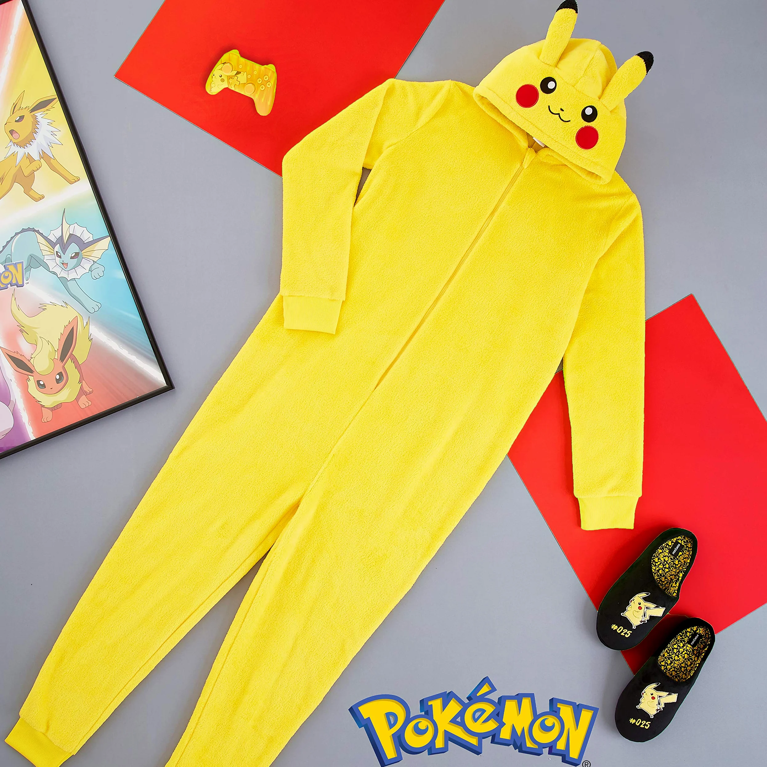 Pokémon Pijama Hombre Invierno Divertido Pikachu Snorlax Pijama Entero Forro Polar Cálido Anime Ropa de Dormir Regalos Hombres