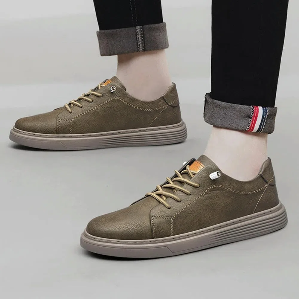 ZBDZSW - Zapatos casuales de cuero para hombre, con cordones, Oxford, para correr, correr, oficina, zapatos de vestir para hombre