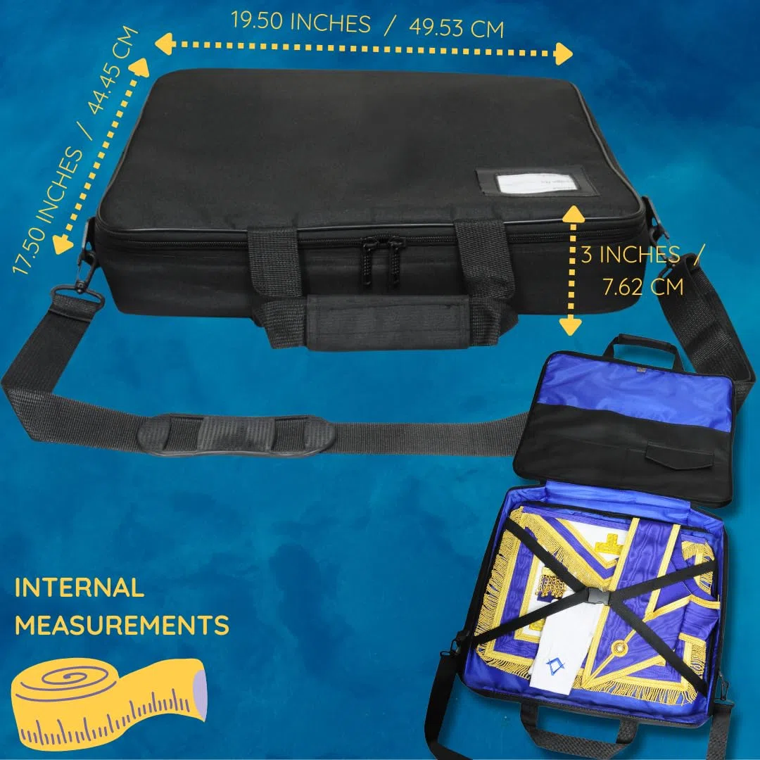 Masonic Provincial Rank Regalia Case | Masonic Provincial Regalia Bolsa de transporte
