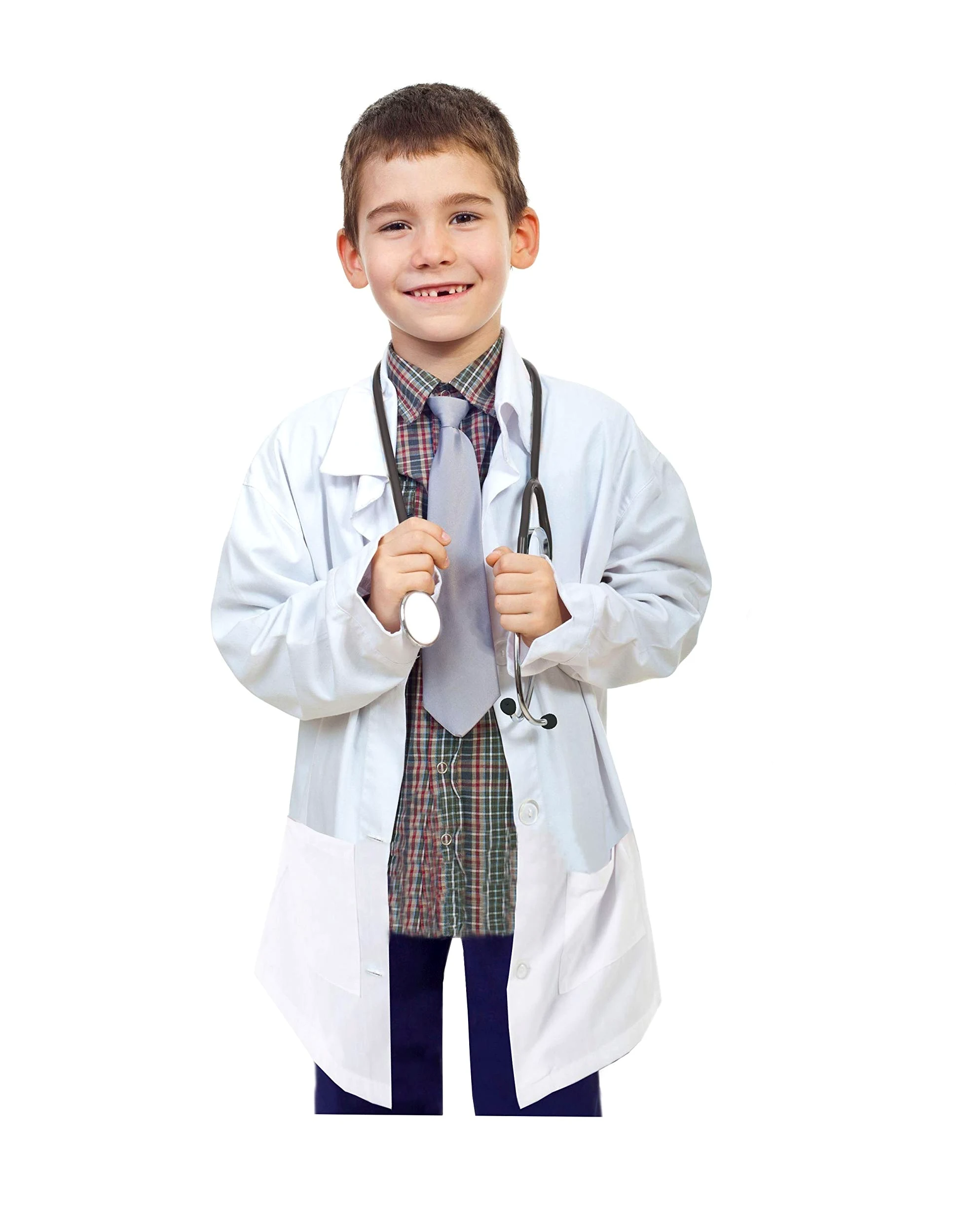 Natural Uniforms niño Bata de laboratorio 43621 2pk blanca