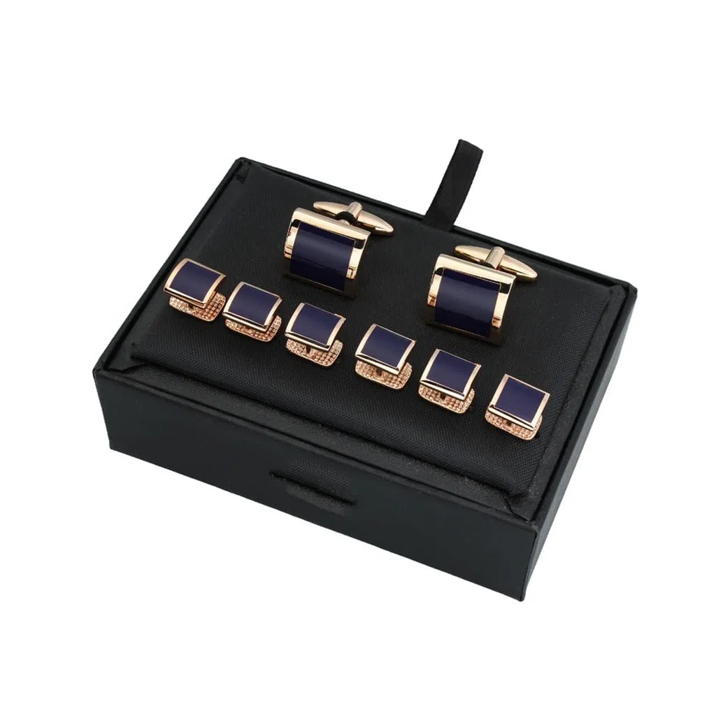 Desconocido Gemelos Cuadrados de latón para Camisa de Esmoquin para Hombre Gemelos de Concha de Perla Botones Juego de Tachuelas Hombre Boda (Color : B, Tamaño : Mismo tamaño) (C Mismo tamaño)