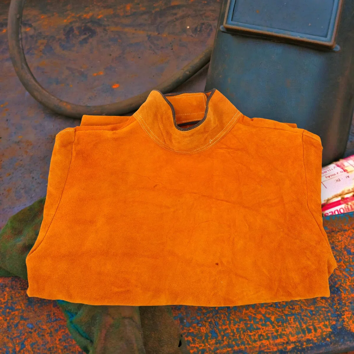 DOITOOL Babero de soldadura Anti llama ropa de seguridad resistente al calor para protección de trabajo