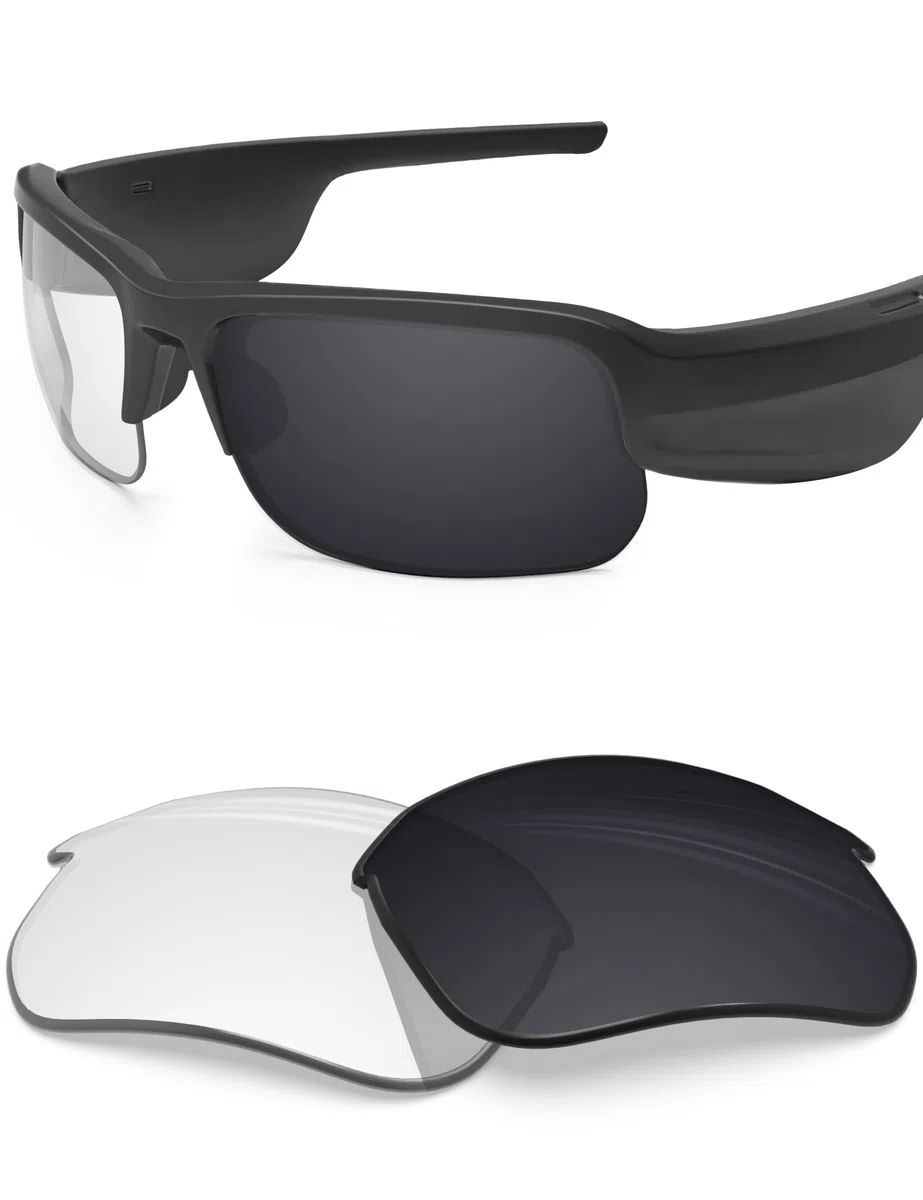BLAZERBUCK Lentes de repuesto de policarbonato para gafas de sol BOSE Tempo - Negro transparente fotocrómico