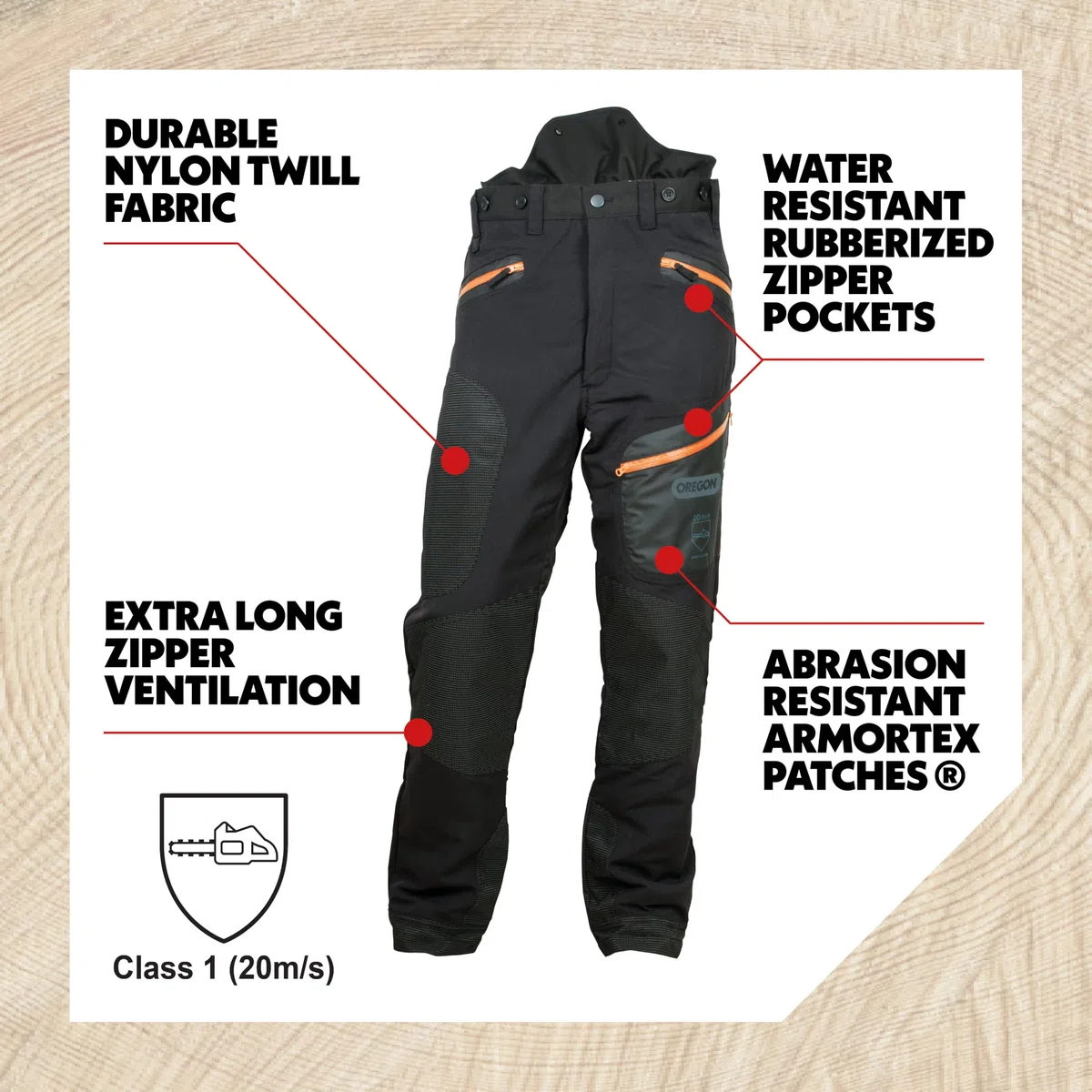 Oregon Pantalones de protección contra Cortes