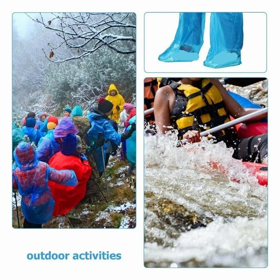 10-200 fundas desechables largas para zapatos, impermeables, antideslizantes, botas de lluvia unisex