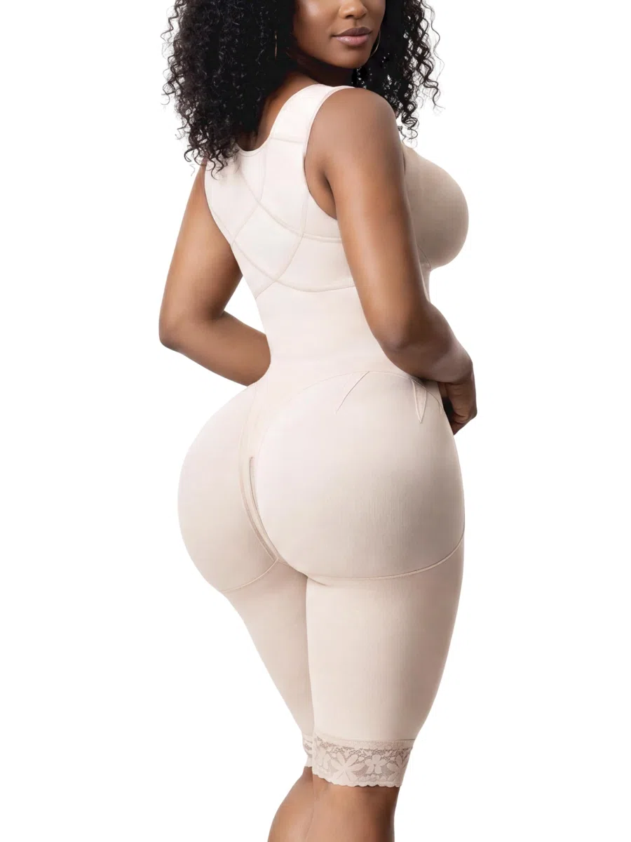 Snatched Body - Faja colombiana de etapa 1 para mujer con brasier moldeador BBL post cirugía de compresión para levantamiento de glúteos