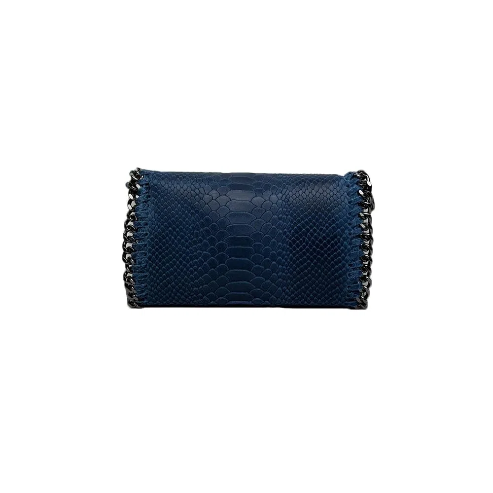 Bolso bandolera mujer, bolso de mujer de piel, bolso piel de serpiente, bolso de mujer, bolso de hombro, bolso de mujer, bolso de mano, bolso de piel con estampado de serpiente Made in Italy