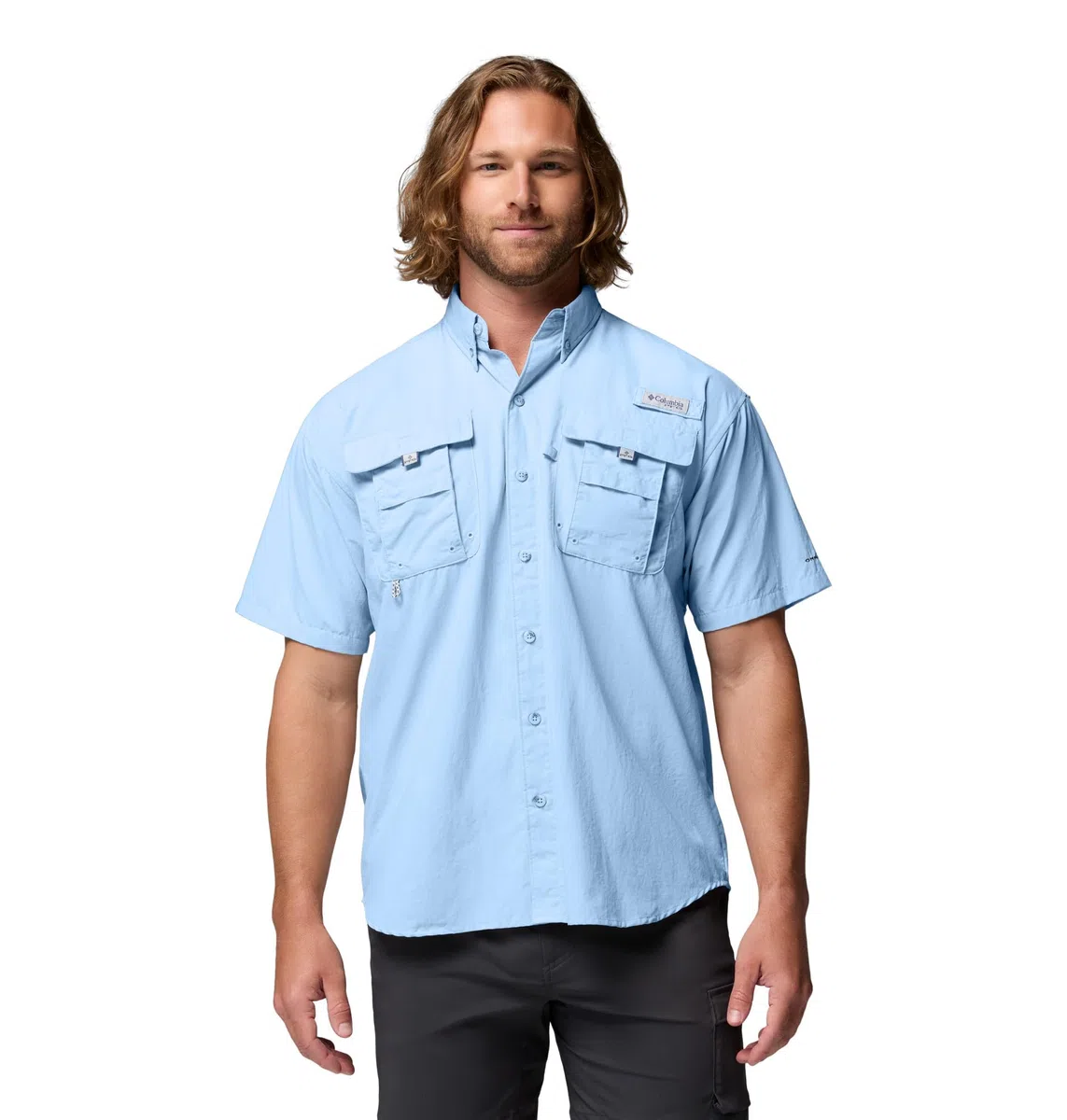 Columbia Bahama II - Camisa de Manga Corta para Hombre, Vela, Small