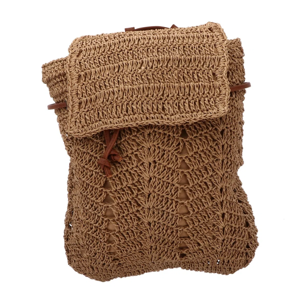 LIFKOME Bolso De Playa Mujer De Paja Tejida Bolsa De Hombro Y Bandolera Con Cordón Seguridad Mochila Rafia Moda Para Uso Diario