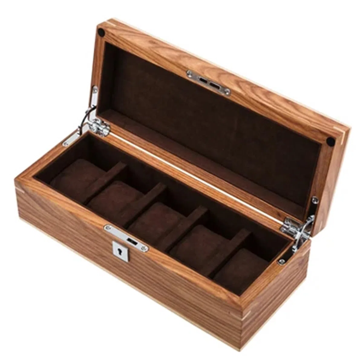 Caja de cajas almacenamiento relojes madera maciza