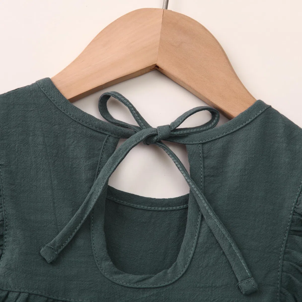 Vestido de verano para niña, de algodón y lino, con volantes, sin mangas, casual, playa, fiesta, 1-6 años
