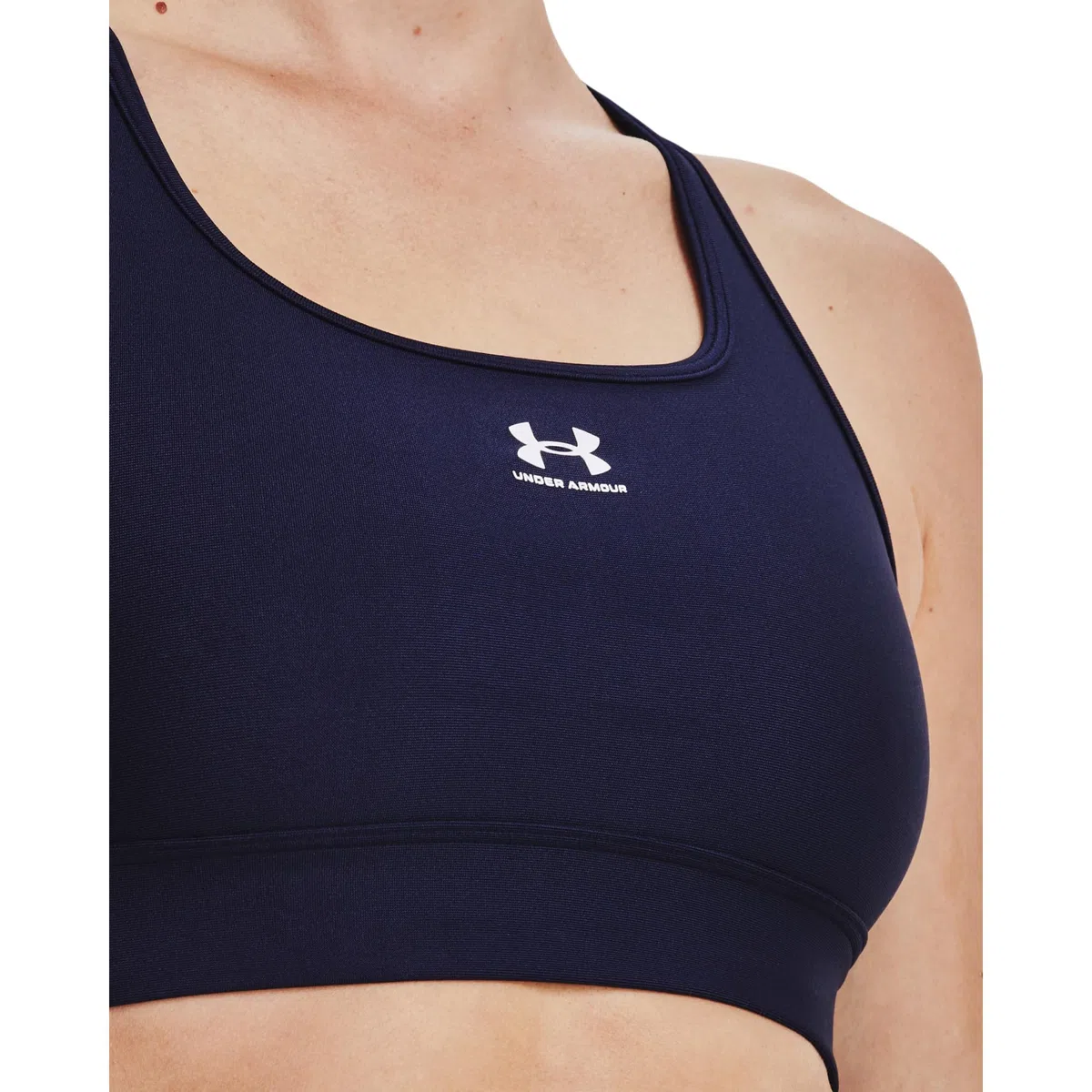Under Armour UA HG Armour Mid Padless Sujetador Deportivo sin Relleno con Tejido Heatgear, Top Deportivo Transpirable y Flexible para Mujer Mujer